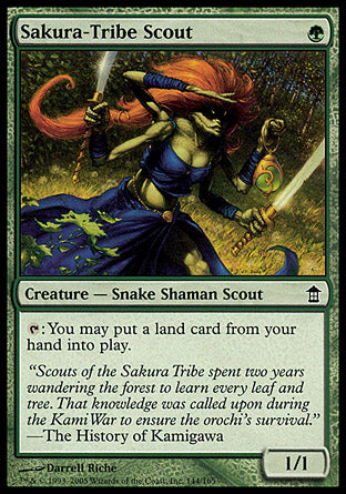 Sakura-Tribe Scout (Saviors of Kamigawa) Light Play