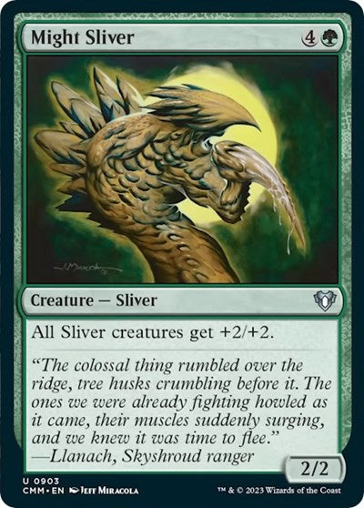 Might Sliver (Commander Masters) Light Play