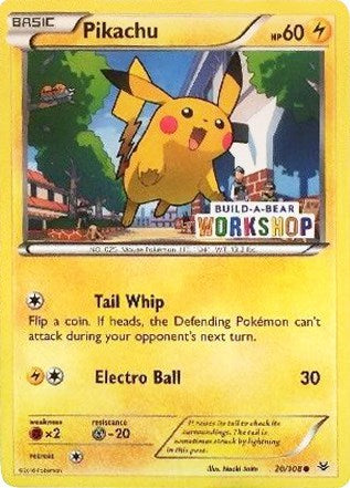 Pikachu - 20/108 (Build-A-Bear Workshop Exclusive) (Miscellaneous Cards & Products) Medium Play