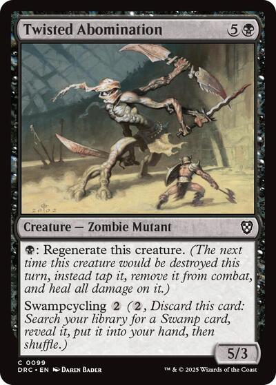 Twisted Abomination (Commander: Aetherdrift) Light Play