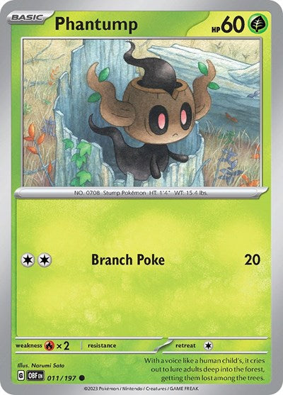 Phantump (Scarlet and  Violet: Obsidian Flames) Light Play