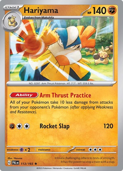 Hariyama (SV02: Paldea Evolved) Light Play Holofoil