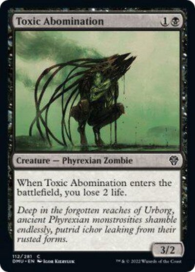 Toxic Abomination (Dominaria United) Light Play Foil