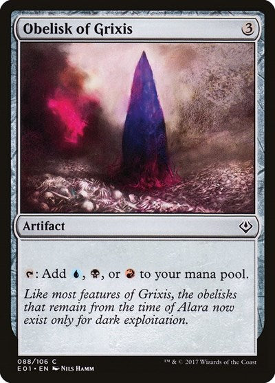 Obelisk of Grixis (Archenemy: Nicol Bolas) Light Play