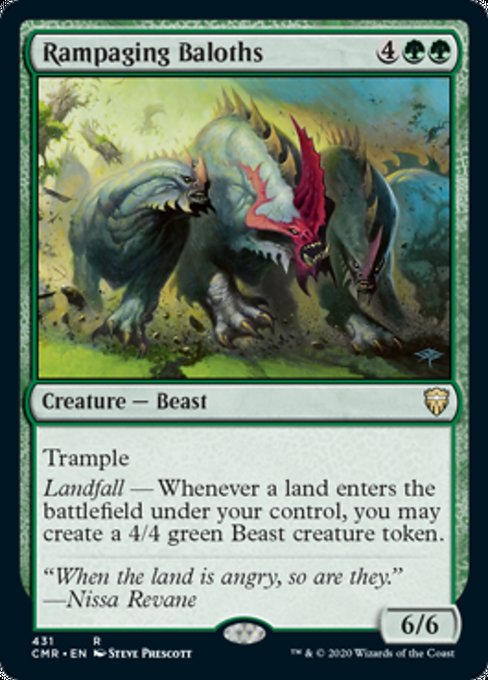 Rampaging Baloths (Commander 2020 Commander Legends) Light Play
