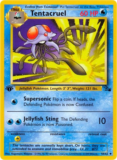 Tentacruel (Fossil) Heavy Play