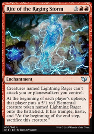 Rite of the Raging Storm (Commander 2015) Light Play