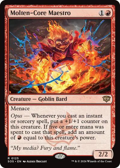 Molten-Core Maestro (Secrets of Strixhaven) Light Play