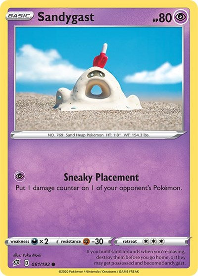 Sandygast (SWSH02: Rebel Clash) Light Play