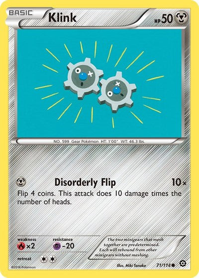Klink (XY - Steam Siege) Damaged / Poor