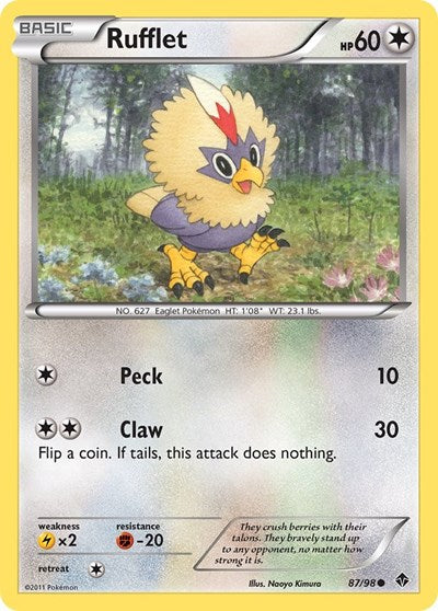 Rufflet (87) (Emerging Powers) Medium Play