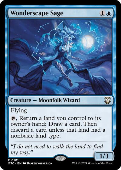 Wonderscape Sage (Commander: Modern Horizons 3) Light Play