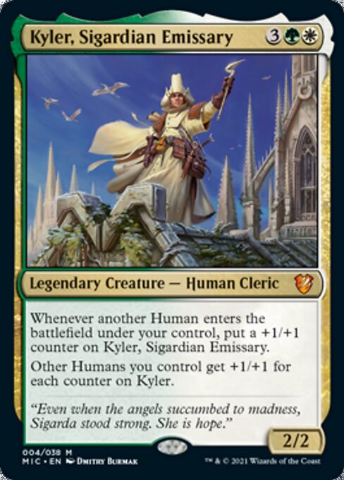 Kyler, Sigardian Emissary (Commander 2021 Midnight Hunt) Light Play