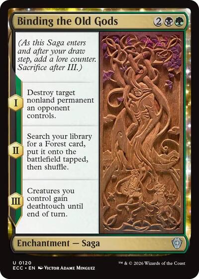 Binding the Old Gods (Commander: Lorwyn Eclipsed) Light Play