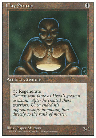 Clay Statue (4th Edition) Damaged / Poor