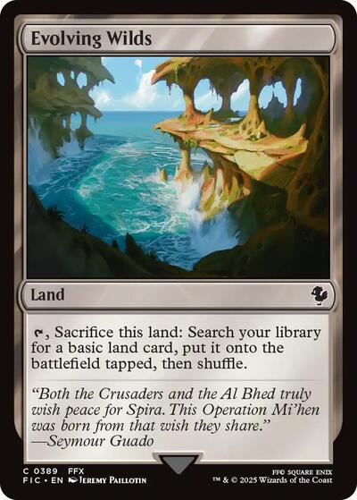 Evolving Wilds (Commander: FINAL FANTASY) Light Play
