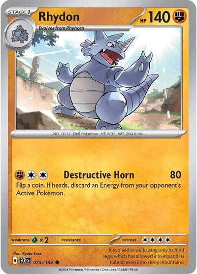 Rhydon (SV07: Stellar Crown) Light Play