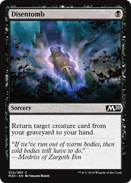 Disentomb (Magic 2020 Core Set) Light Play