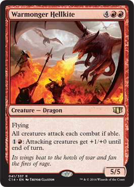 Warmonger Hellkite (Commander 2014 Edition) Light Play