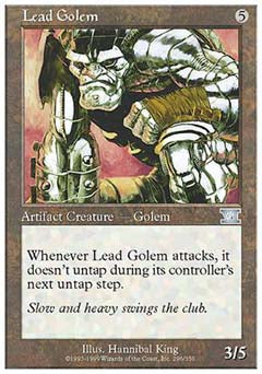 Lead Golem (Classic 6th Edition) Light Play