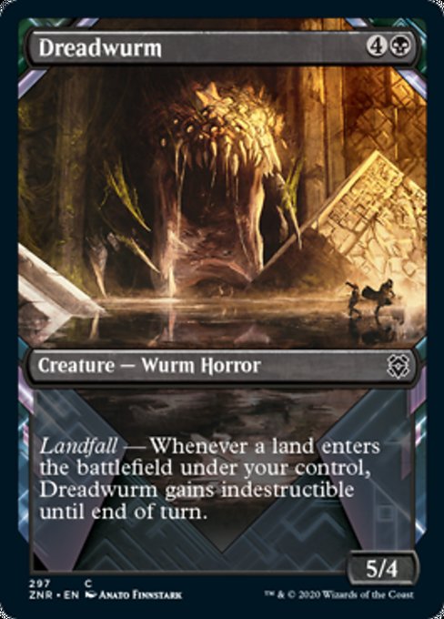 Dreadwurm (Showcase) (Zendikar Rising) Light Play Foil