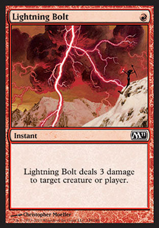 Lightning Bolt (Magic 2011 Core Set) Heavy Play