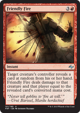 Friendly Fire (Fate Reforged) Light Play
