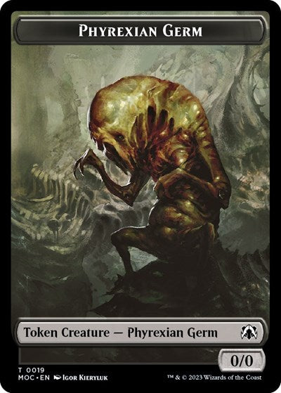 Phyrexian Germ / Myr Double-Sided Token (Commander: March of the Machine) Light Play
