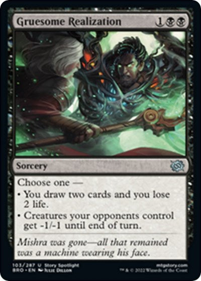 Gruesome Realization (The Brothers' War) Light Play Foil