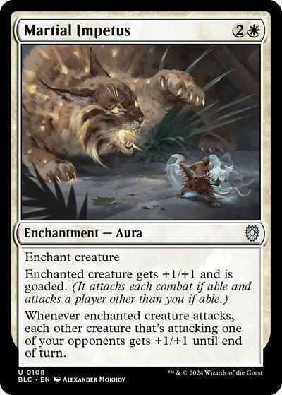 Martial Impetus (Commander: Bloomburrow) Light Play