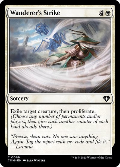 Wanderer's Strike (Commander Masters) Light Play