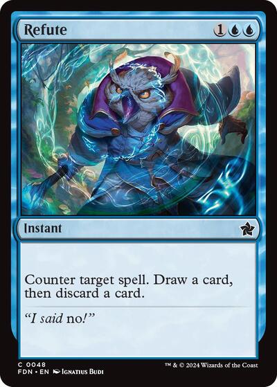 Refute (Foundations) Light Play Foil