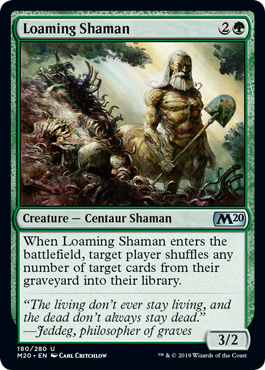 Loaming Shaman (Magic 2020 Core Set) Light Play