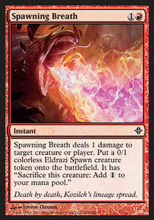 Spawning Breath (Rise of the Eldrazi) Damaged / Poor