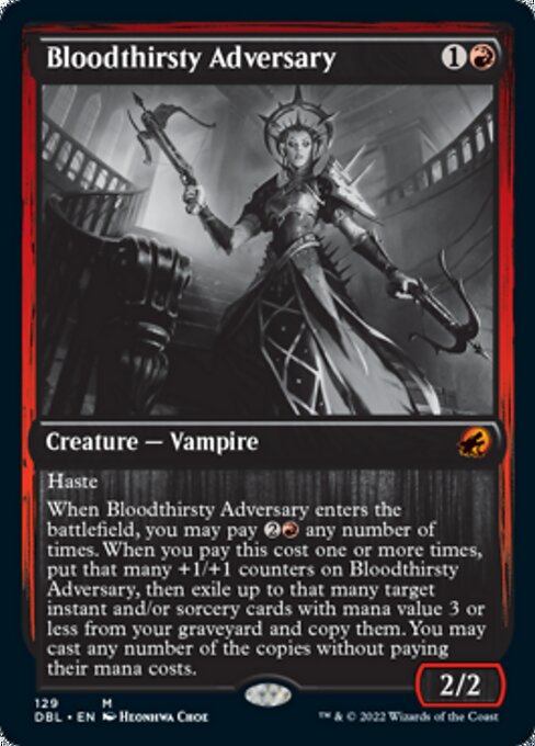 Bloodthirsty Adversary (Innistrad: Double Feature) Light Play Foil