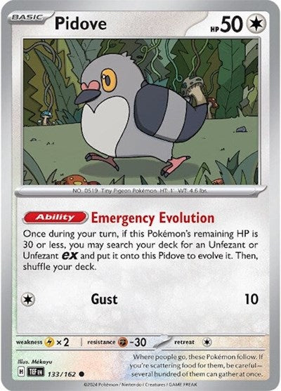 Pidove (SV05: Temporal Forces) Light Play Reverse Holofoil