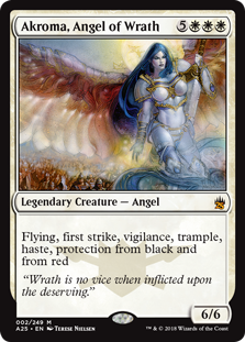 Akroma, Angel of Wrath (Masters 25) Light Play