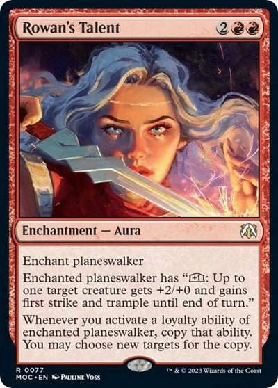 Rowan's Talent (Commander: March of the Machine) Light Play