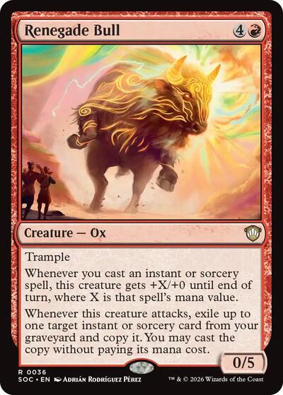 Renegade Bull (Commander: Secrets of Strixhaven) Light Play
