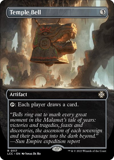 Temple Bell (Borderless) (Commander: The Lost Caverns of Ixalan) Near Mint Foil