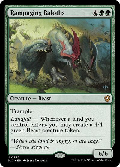 Rampaging Baloths (Commander: Bloomburrow) Light Play