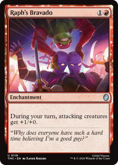 Raph's Bravado (Commander: Teenage Mutant Ninja Turtles) Light Play