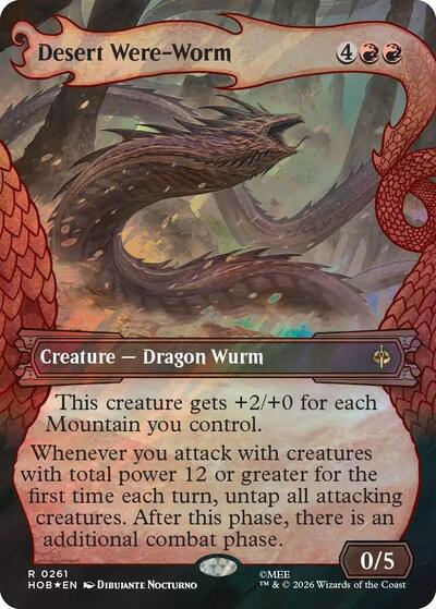 Desert Were-Worm (Showcase) (Surge Foil) (The Hobbit) Light Play Foil
