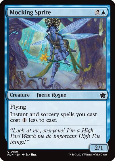 Mocking Sprite (Foundations) Light Play Foil