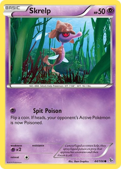 Skrelp (XY - Flashfire) Medium Play Reverse Holofoil