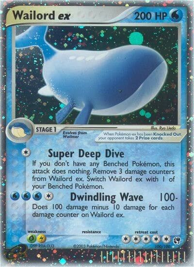 Wailord ex (Sandstorm) Damaged / Poor Holofoil