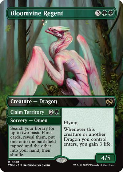 Bloomvine Regent (Borderless) (Tarkir: Dragonstorm) Light Play