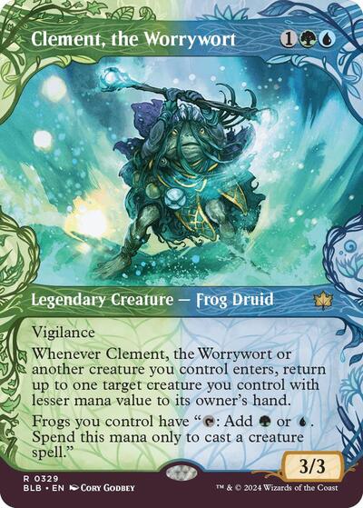 Clement, the Worrywort (Showcase) (Bloomburrow) Light Play