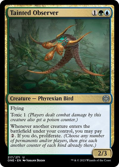 Tainted Observer (Phyrexia: All Will Be One) Light Play Foil