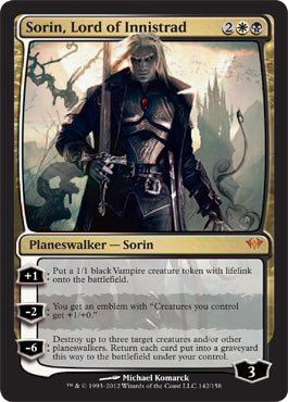 Sorin, Lord of Innistrad (Dark Ascension) Light Play
